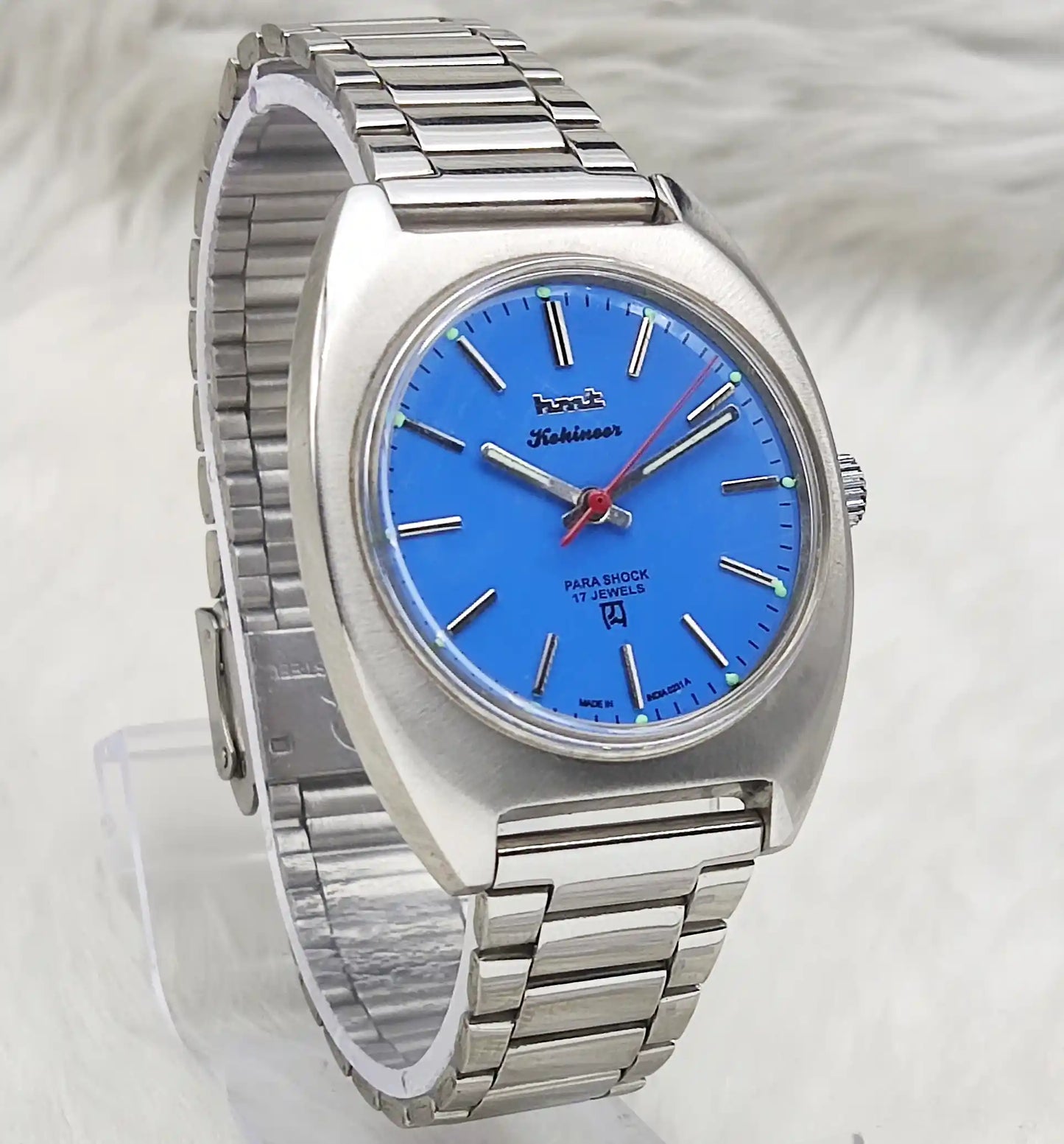 HMT Kohinoor - 17 Jewels Asian Blue Dial Handwinding Watch