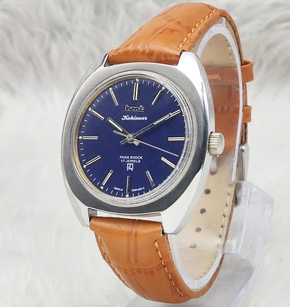 HMT Kohinoor - 17 Jewels Blue Dial With Stick Indices Handwinding Watch