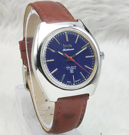 HMT Kohinoor - 17 Jewels Blue Dial Handwinding Watch