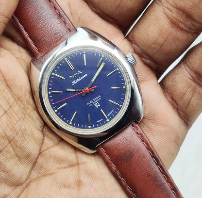 HMT Kohinoor - 17 Jewels Blue Dial Handwinding Watch