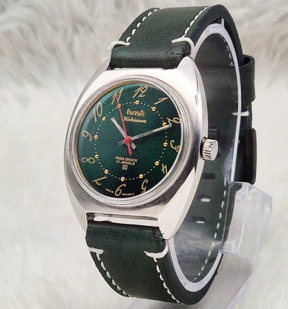 HMT Kohinoor - 17 Jewels Greenish Dial Handwinding Watch