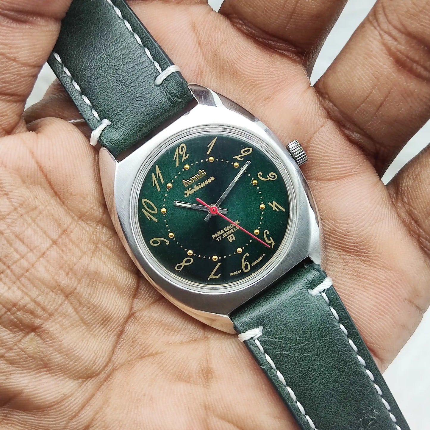 HMT Kohinoor - 17 Jewels Greenish Dial Handwinding Watch