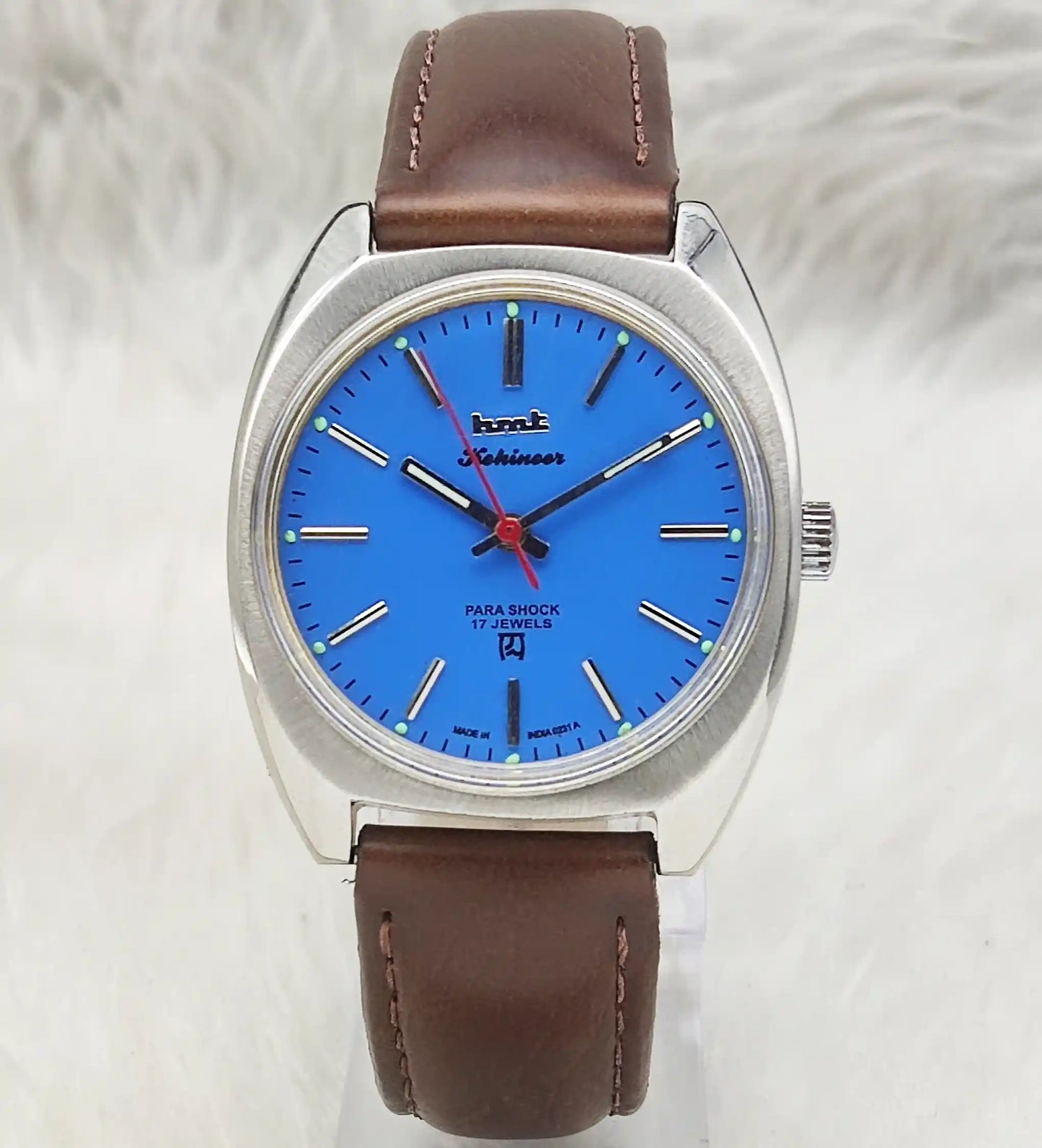 HMT Kohinoor - 17 Jewels Handwinding Asian Blue Dial Watch Timeless