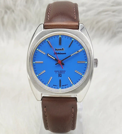 HMT Kohinoor - 17 Jewels Handwinding Asian Blue Dial Watch Timeless