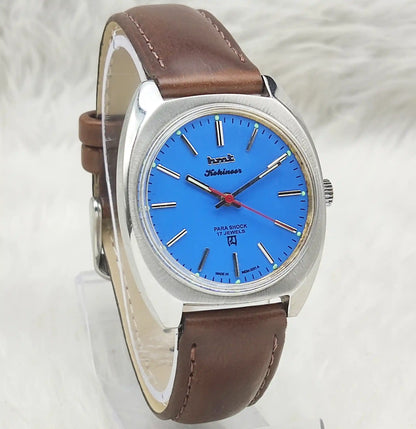 HMT Kohinoor - 17 Jewels Handwinding Asian Blue Dial Watch Timeless