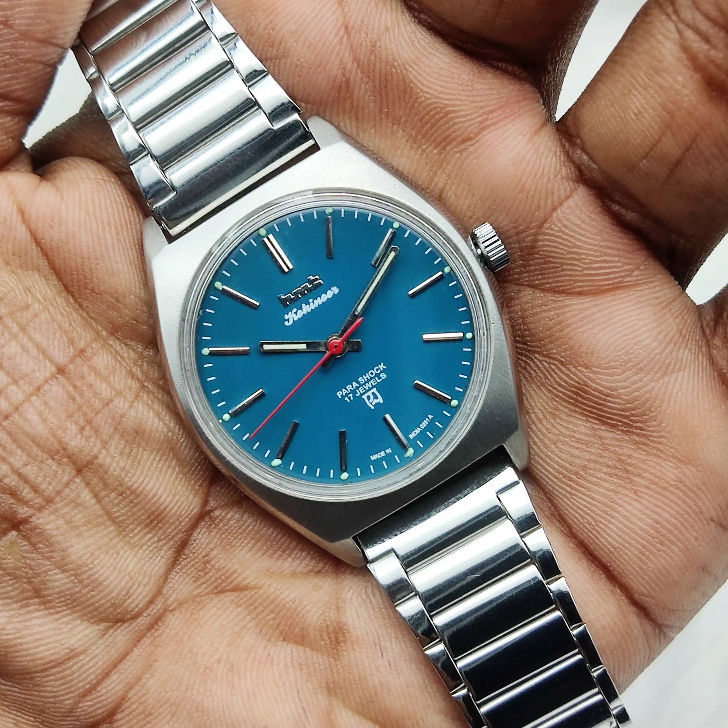 HMT Kohinoor - 17 Jewels Peacock Green Dial Handwinding Watch