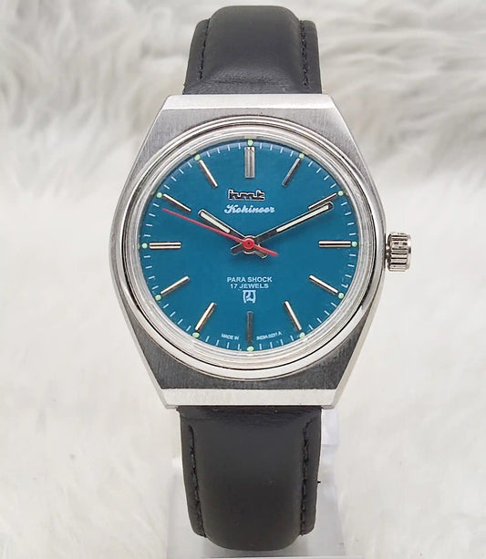 HMT Kohinoor - 17 Jewels Peacock Green Dial With Stick Indices Handwinding Watch