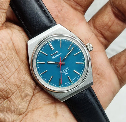HMT Kohinoor - 17 Jewels Peacock Green Dial With Stick Indices Handwinding Watch