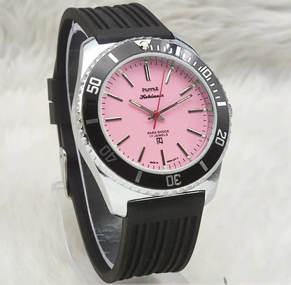 HMT Kohinoor - 17 Jewels Pink Dial With Stick Indices Handwinding Watch 0231