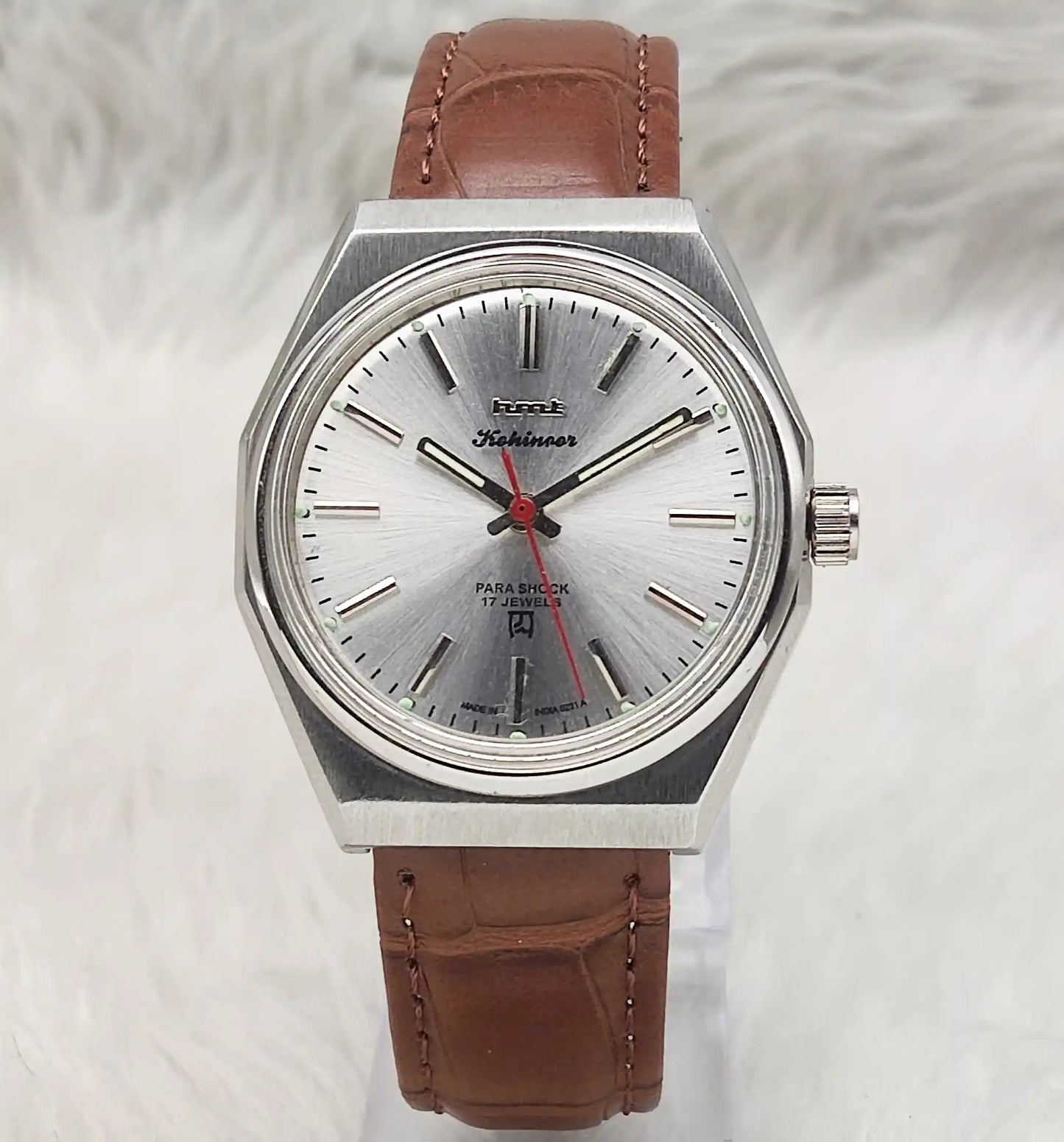 HMT Kohinoor - 17 Jewels Silver Dial Handwinding Watch