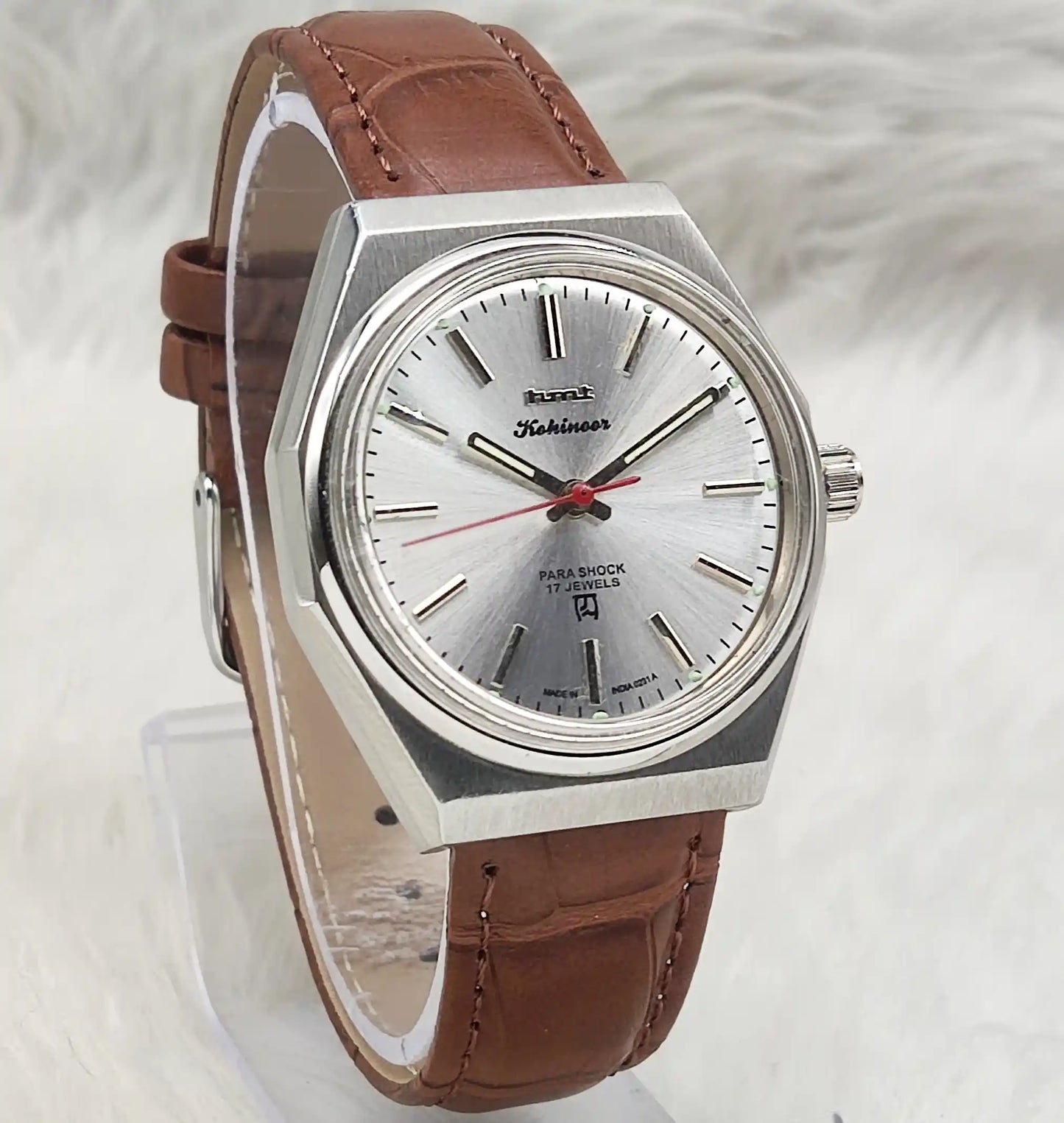 HMT Kohinoor - 17 Jewels Silver Dial Handwinding Watch