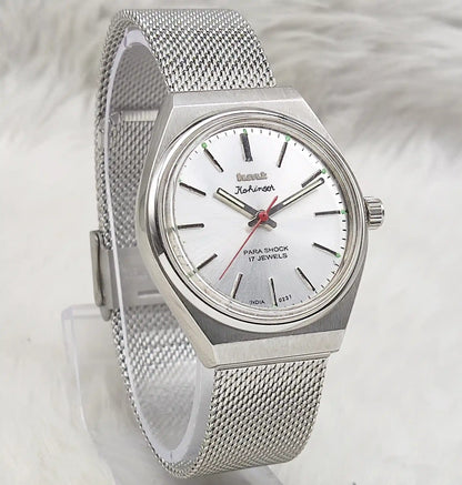 HMT Kohinoor - 17 Jewels Silver Dial With Stick Indices Handwinding Watch