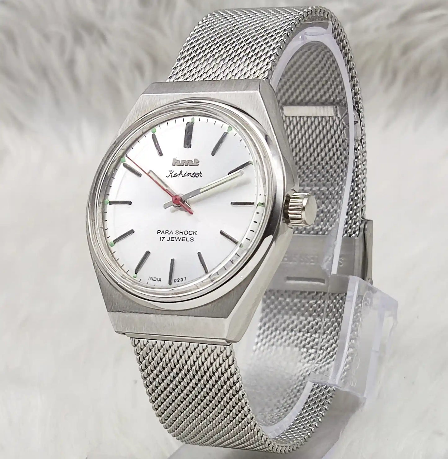 HMT Kohinoor - 17 Jewels Silver Dial With Stick Indices Handwinding Watch