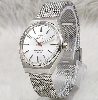 HMT Kohinoor - 17 Jewels Silver Dial With Stick Indices Handwinding Watch