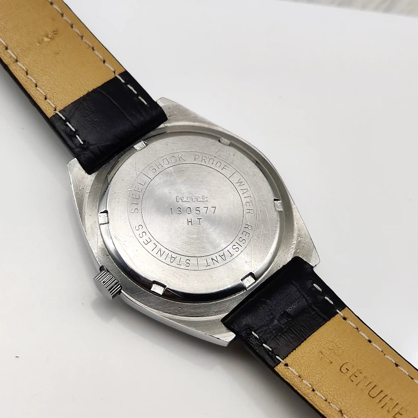 HMT Kohinoor Blue Dial Watch - Elegant Handwinding 17 Jewels Timepiece