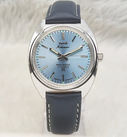 HMT Kohinoor 17 Jewels Tiffany Dial Handwinding Watch Transparent Back
