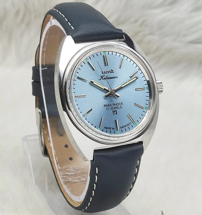 HMT Kohinoor 17 Jewels Tiffany Dial Handwinding Watch Transparent Back