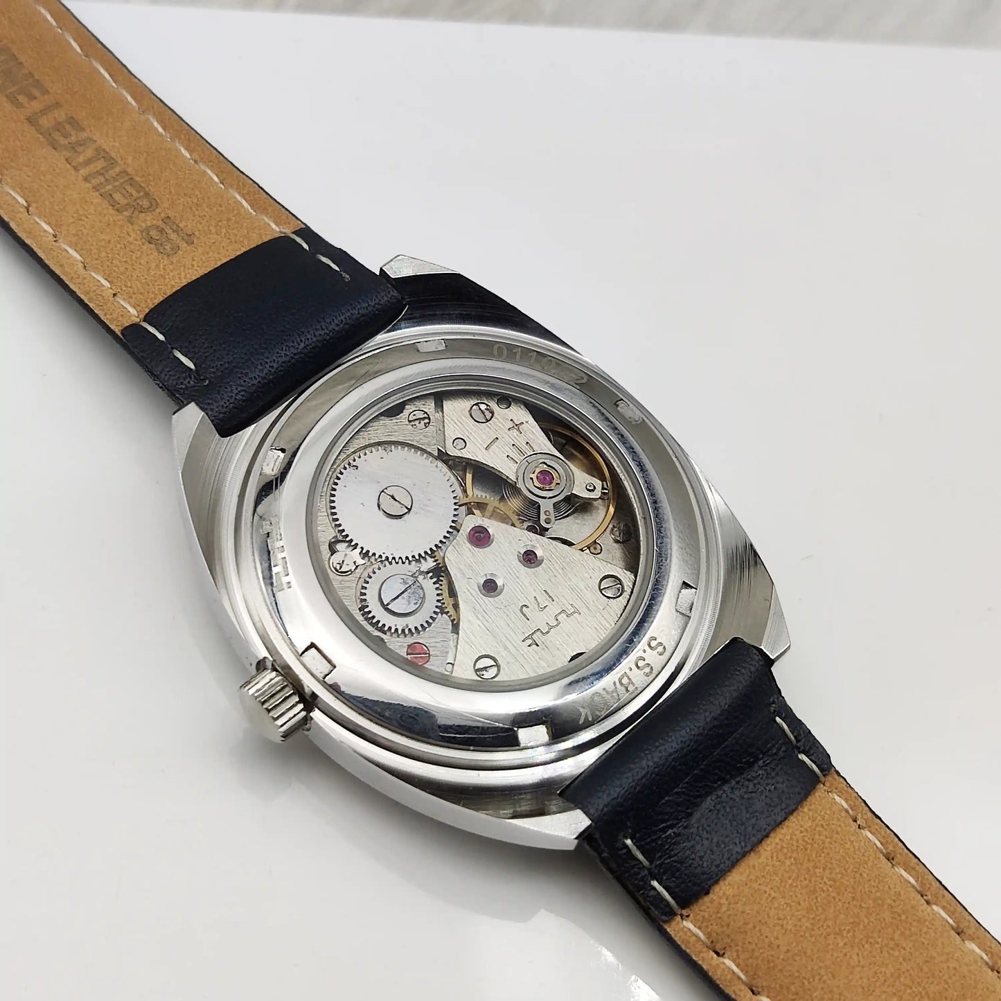 HMT Kohinoor 17 Jewels Tiffany Dial Handwinding Watch Transparent Back