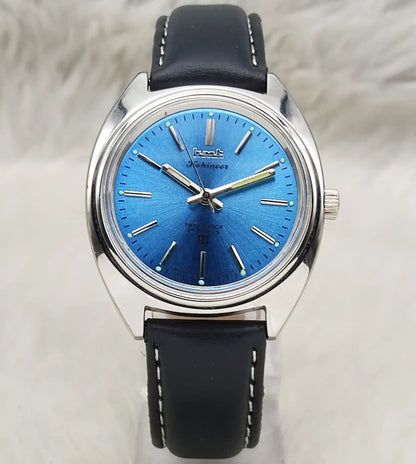HMT Kohinoor 17 Jewels Bluish Dial Hnadwinding Watch