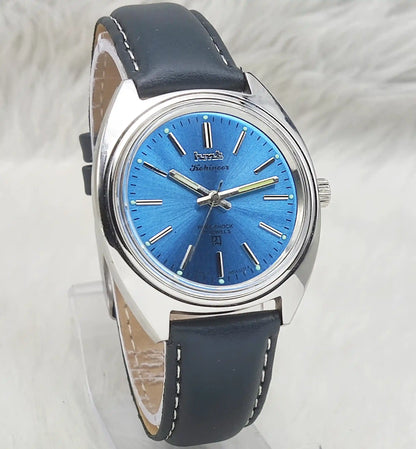 HMT Kohinoor 17 Jewels Bluish Dial Hnadwinding Watch