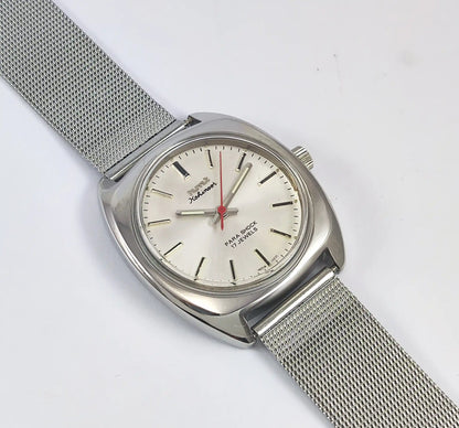 HMT Kohinoor 17 Jewels Para Shock 17 Jewels Silver Dial Watch - Discover-Diamonds