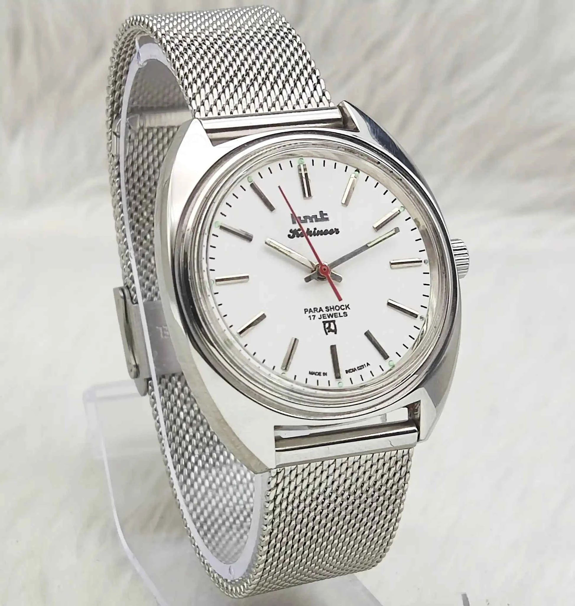 HMT Kohinoor Handwinding Stick Indices Blue Dial Men's Watch