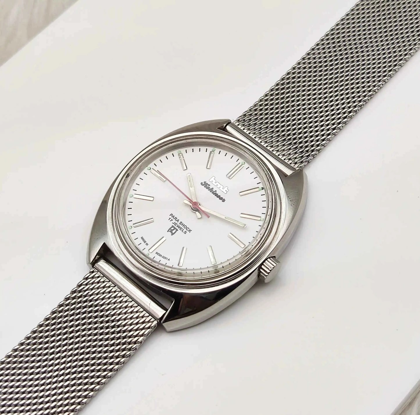 HMT Kohinoor Handwinding Stick Indices Blue Dial Men's Watch