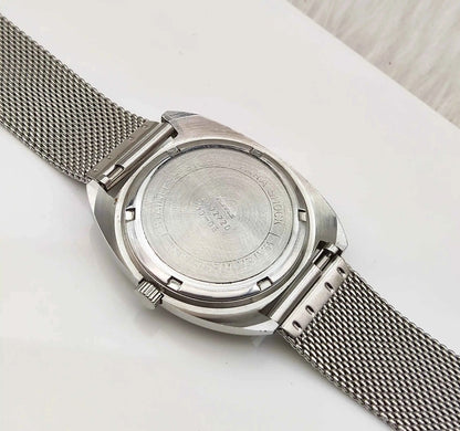 HMT Kohinoor Handwinding Stick Indices Blue Dial Men's Watch