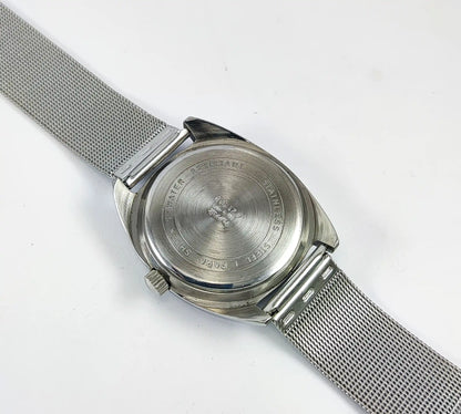 HMT Kohinoor Arabic Font 17 Jewels White Dial Handwinding Discover-Diamonds