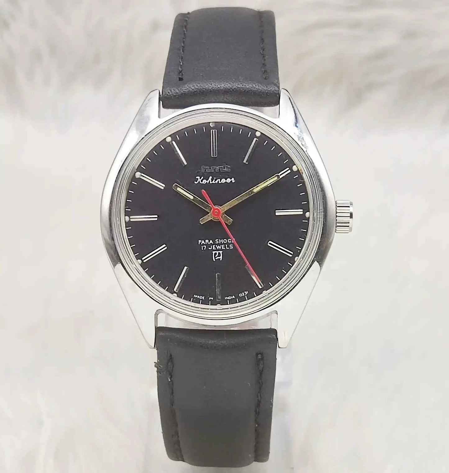 HMT Kohinoor Black Dial 17 Jewels Handwinding Watch