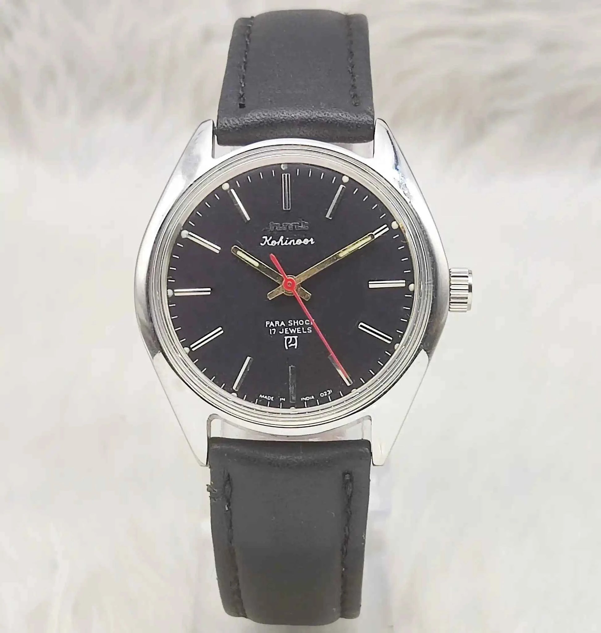 HMT Kohinoor Black Dial 17 Jewels Handwinding Watch