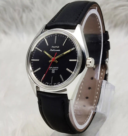 HMT Kohinoor Black Dial 17 Jewels Handwinding Watch