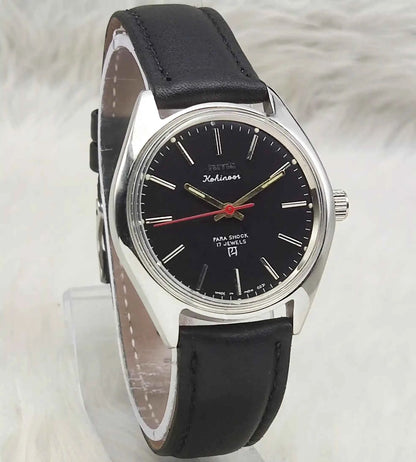 HMT Kohinoor Black Dial 17 Jewels Handwinding Watch