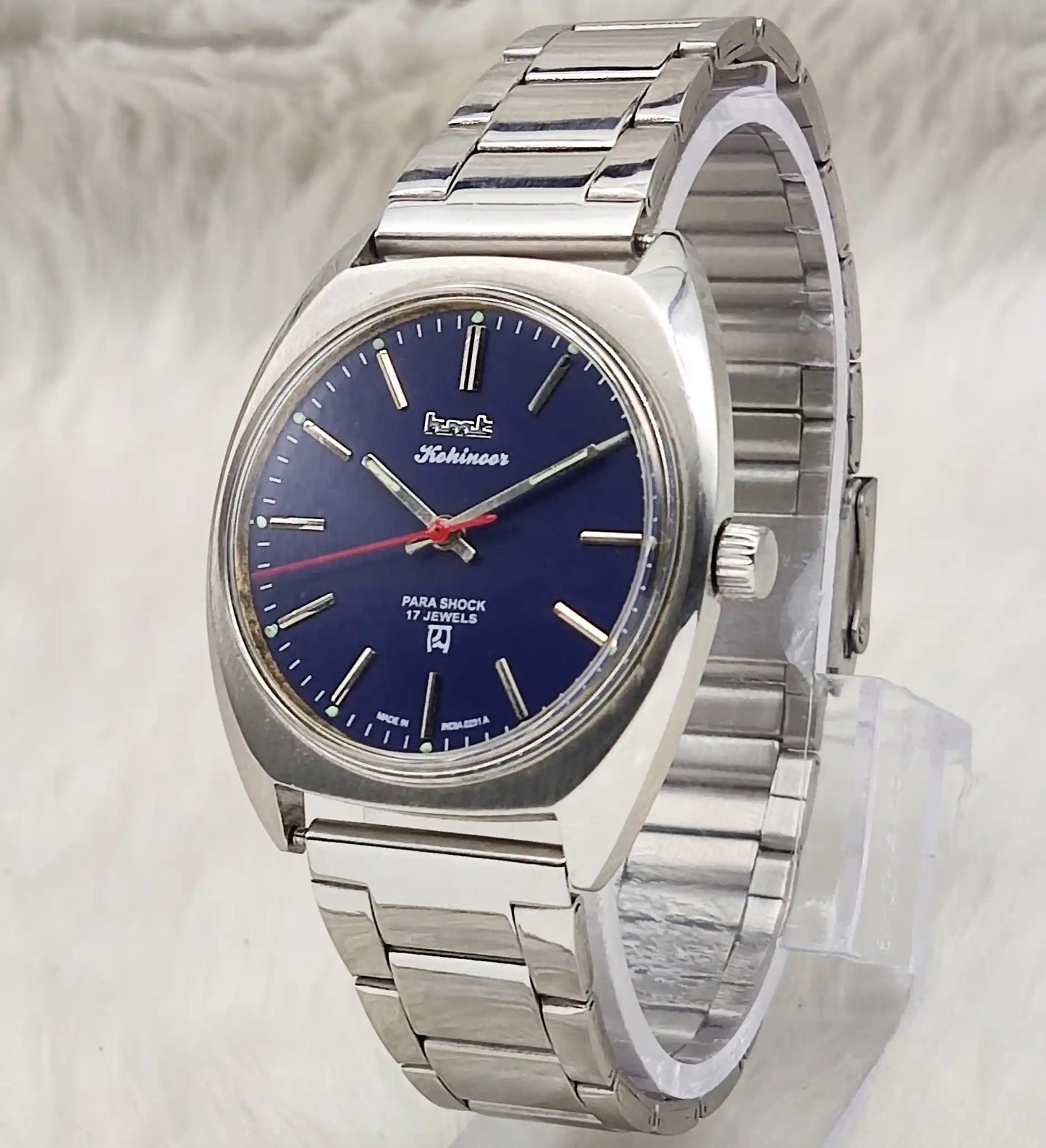 HMT Kohinoor Blue Dial - 17 Jewels Handwinding Watch