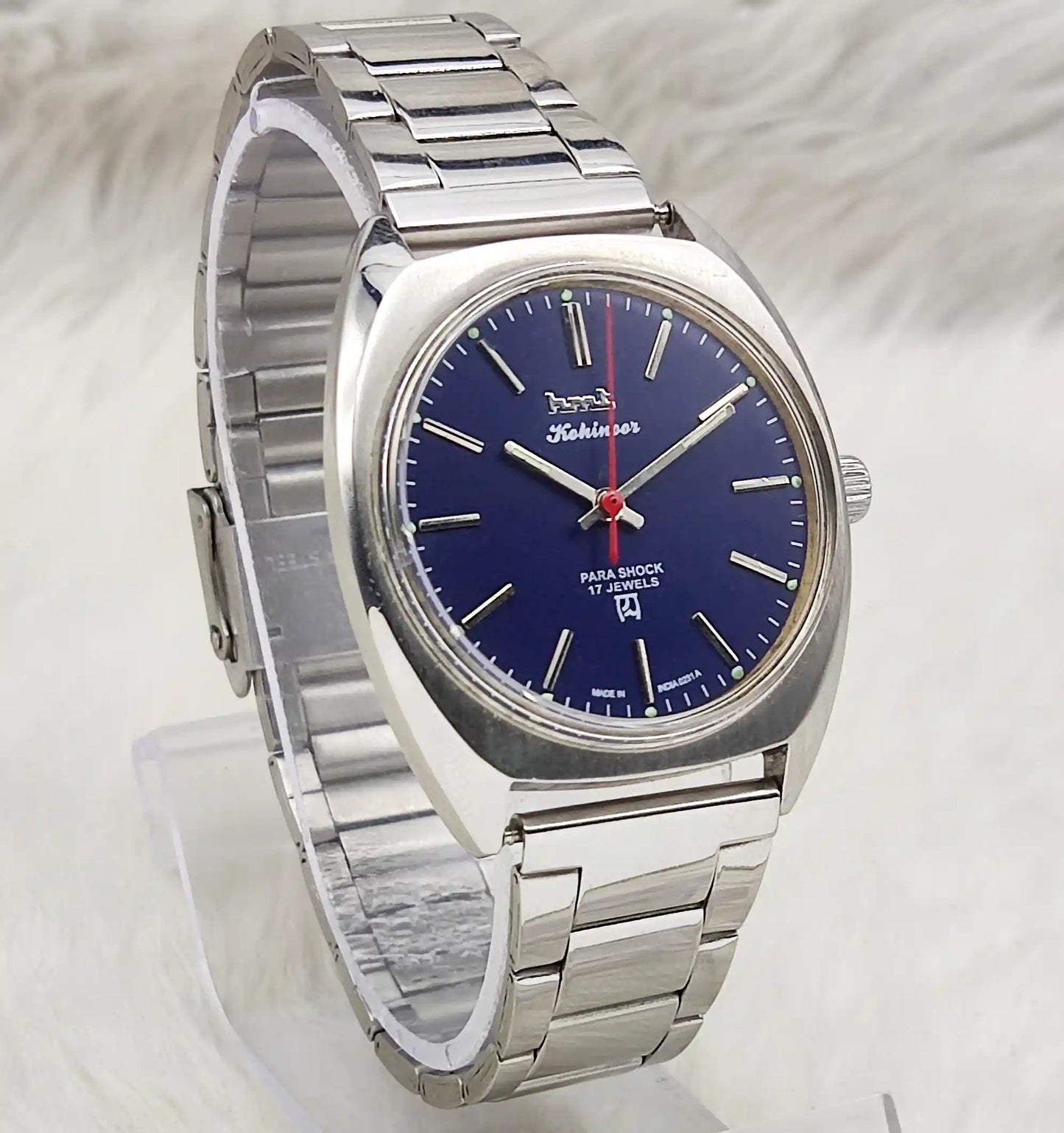 HMT Kohinoor Blue Dial - 17 Jewels Handwinding Watch