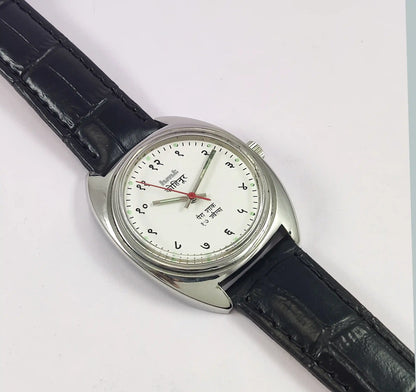 HMT Kohinoor Devanagari Font White Dial 17 Jewels Para Shock