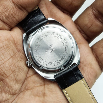 HMT Kohinoor Gray Dial 17 Jewels Para Shock Stick Indices Watch