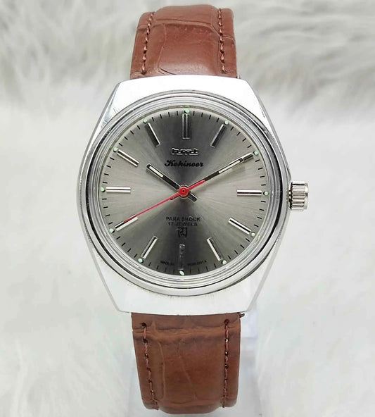 HMT Kohinoor Gray Dial 17 Jewels Handwinding Watch