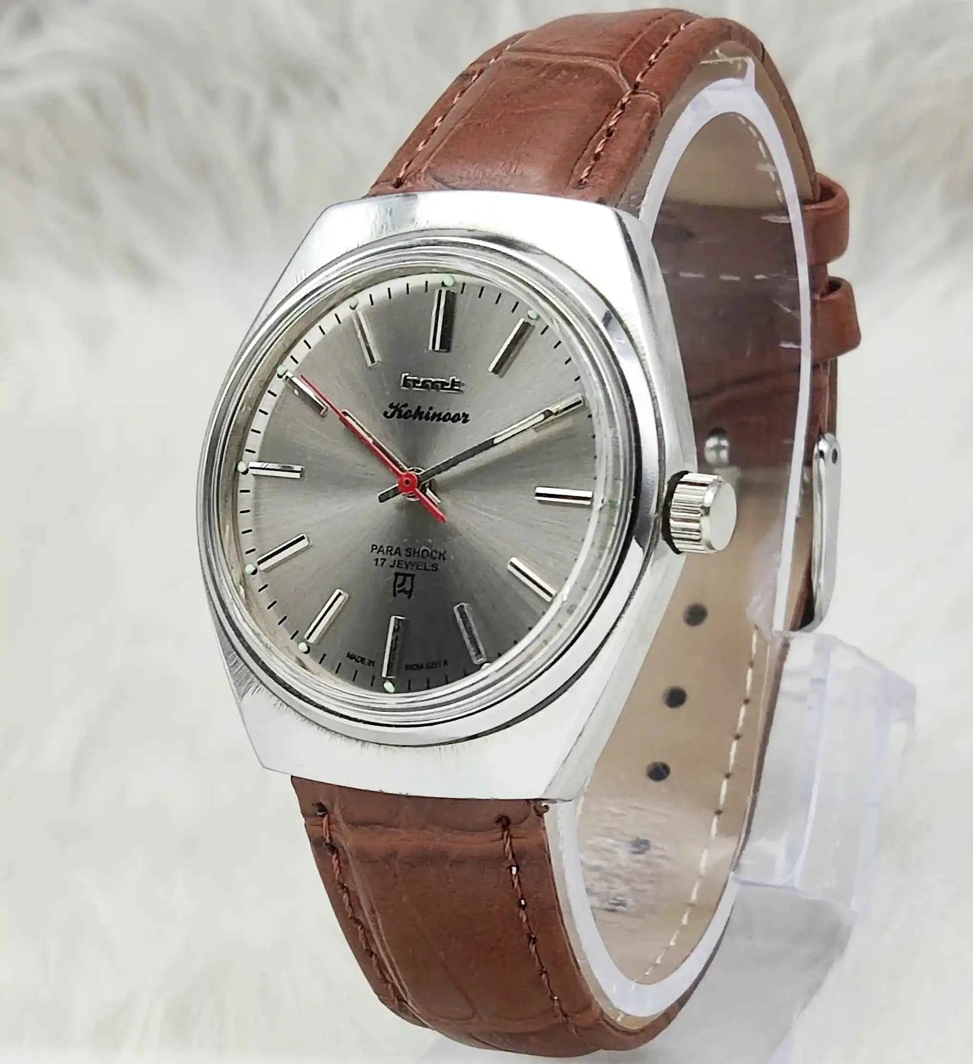 HMT Kohinoor Gray Dial 17 Jewels Handwinding Watch