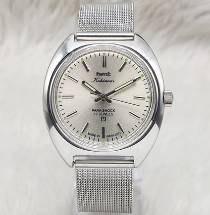 HMT Kohinoor Gray Dial 17 Jewels Stick Indices Watch