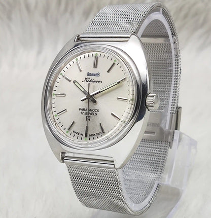 HMT Kohinoor Gray Dial 17 Jewels Stick Indices Watch