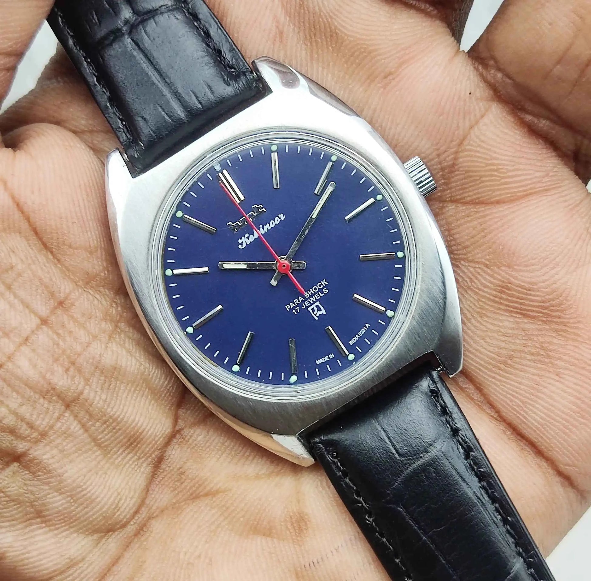 HMT Kohinoor Handwinding Orange Dial 17 Jewels Handwinding Watch