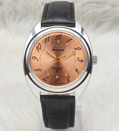 HMT Kohinoor Handwinding 17 Jewels Apple Green Dial Watch