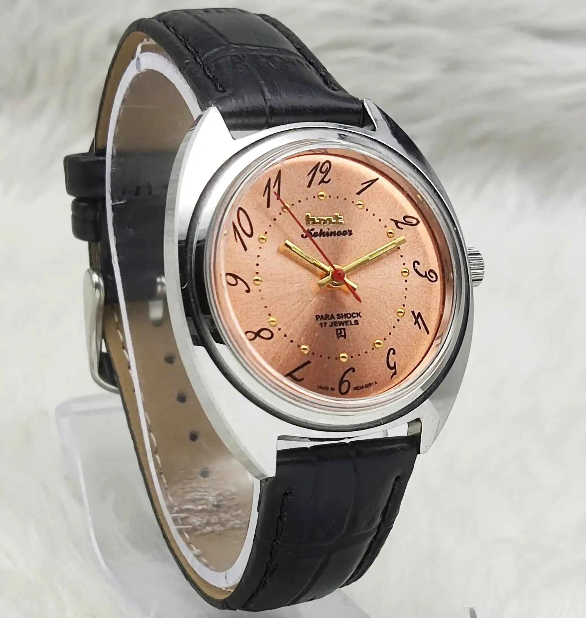 HMT Kohinoor Handwinding 17 Jewels Apple Green Dial Watch