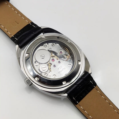 HMT Kohinoor Handwinding Orange Dial Watch Transparent Back