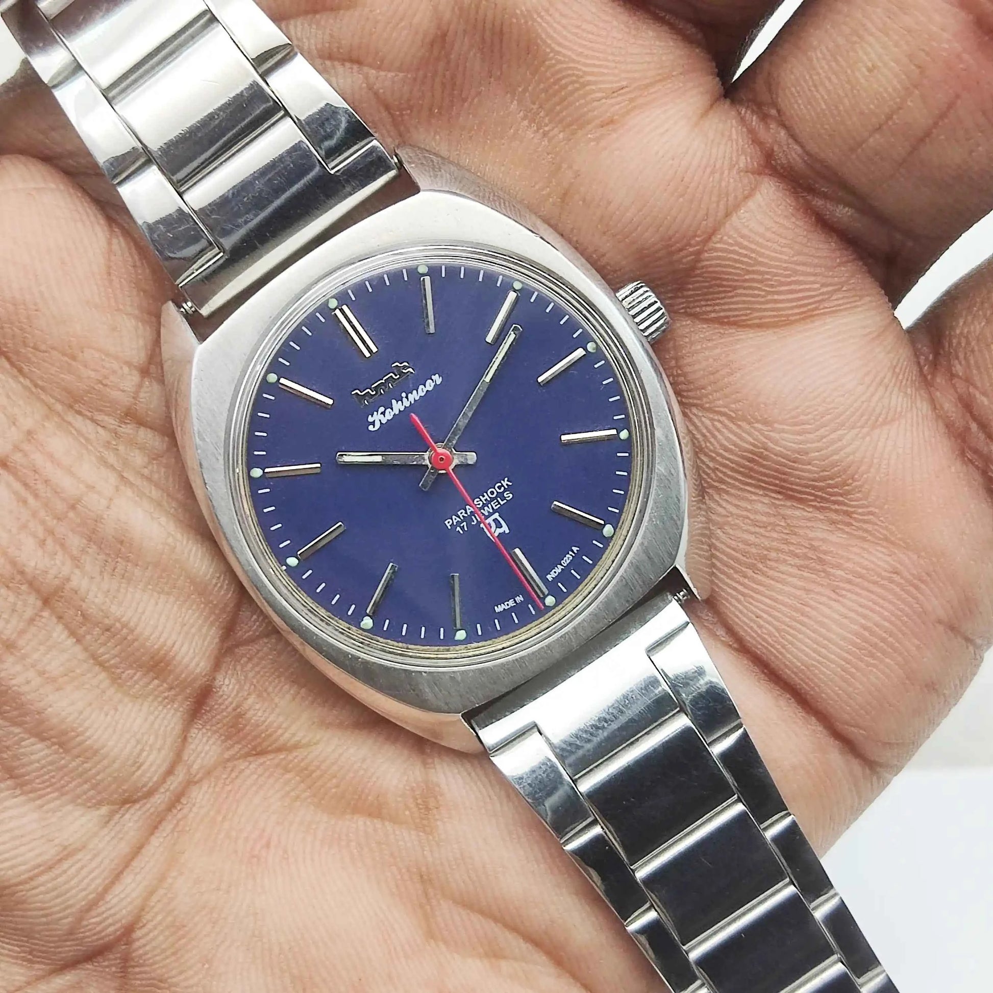 HMT Kohinoor Peacock Green Handwinding Stick Indices Watch