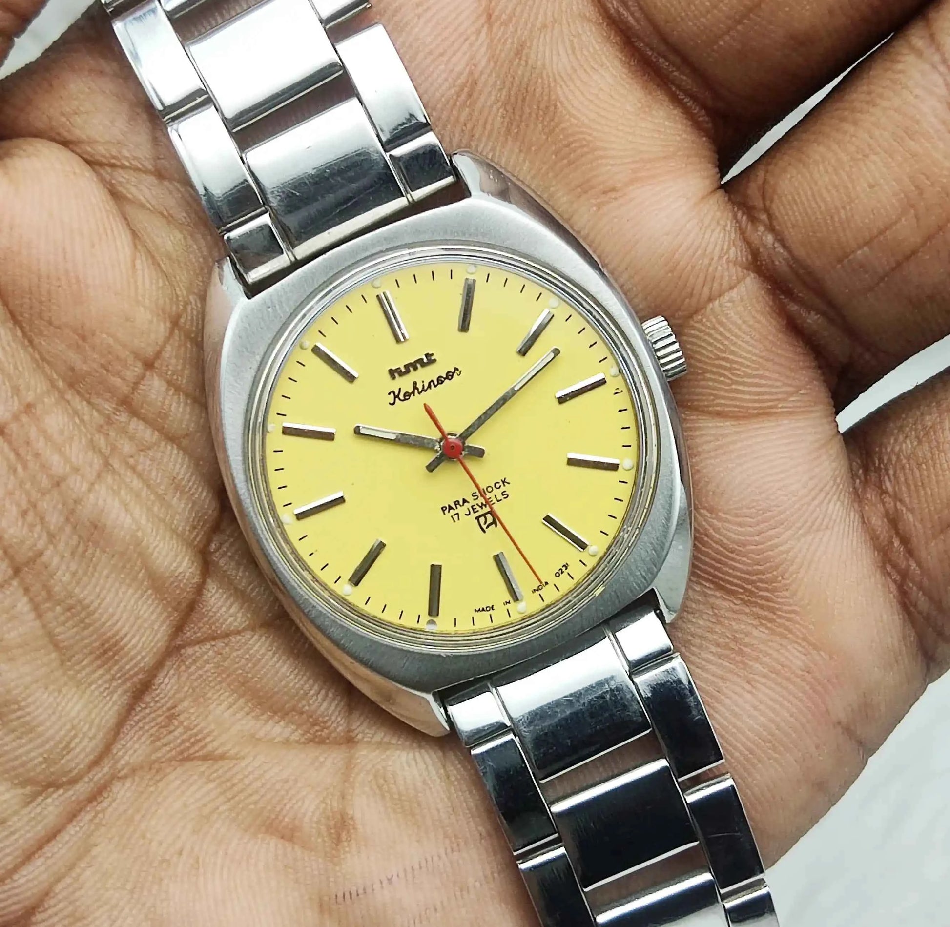 HMT Kohinoor Peacock Green Dial 17 Jewels Men's Watch Handwinding