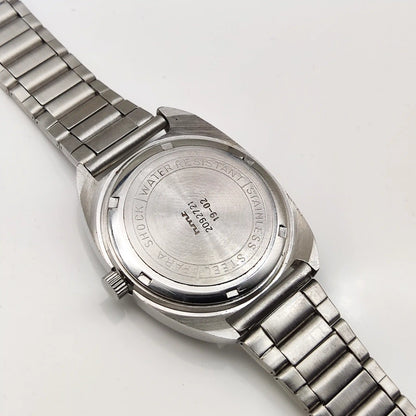 HMT Kohinoor Handwinding 17 Jewels Yellow Dial Watch Stick Indices