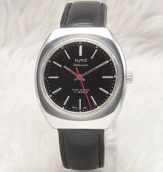 HMT Kohinoor Mechanical Watch 17 Jewels, Stick Indices, Yellow Dial, Handwinding Movement (Copy)