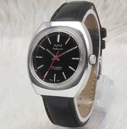 HMT Kohinoor Mechanical Watch 17 Jewels, Stick Indices, Yellow Dial, Handwinding Movement (Copy)